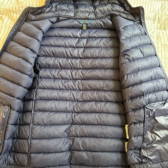 Ralph Lauren Dark Blue Hooded Puffer Jacket - Picture 5 of 7